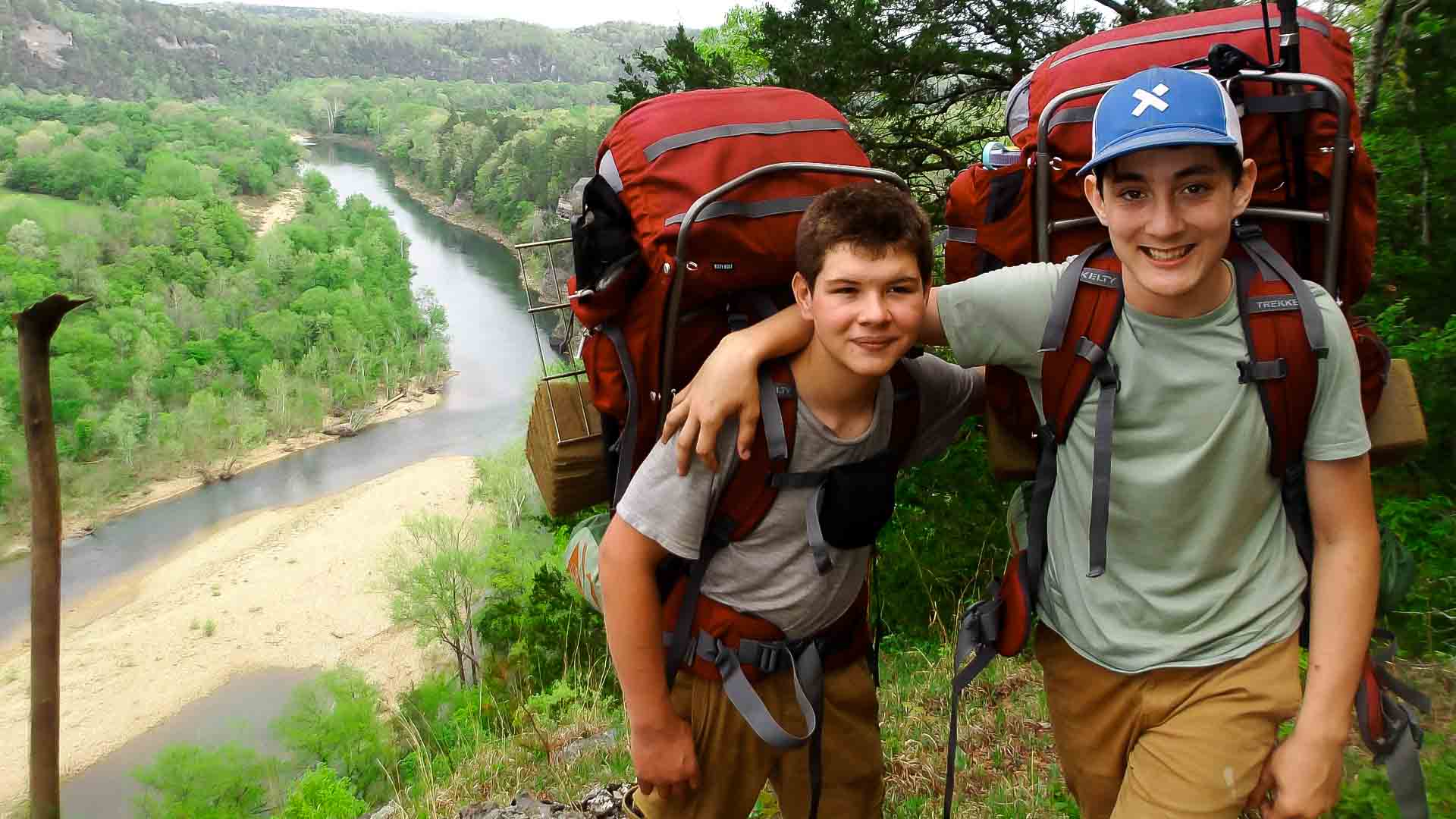 Boys at Ozark Wilderness Boys Camp